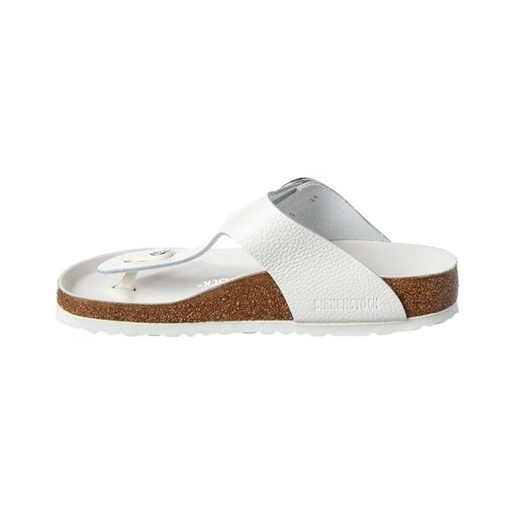 Birkenstock Gizeh Big Buckle Leather Sandal, White